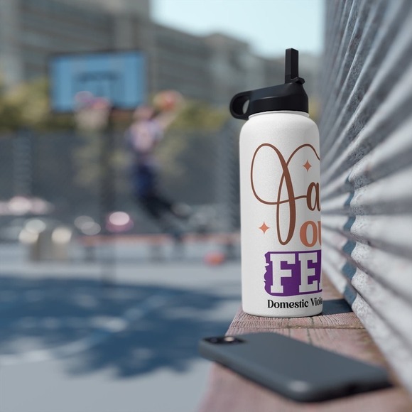 Domestic Violence Tumbler, Wrap, Domestic Violence Wrap 32oz Tumbler - Picture 6 of 10